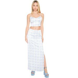 NWT 2pc Floral Print Cami & Maxi Skirt Set Size XL